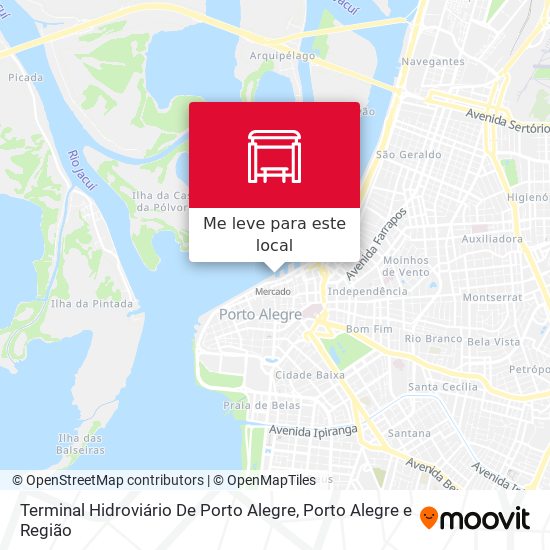 Terminal Hidroviário De Porto Alegre mapa