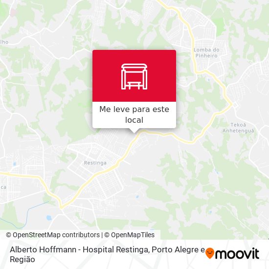 Alberto Hoffmann - Hospital Restinga mapa