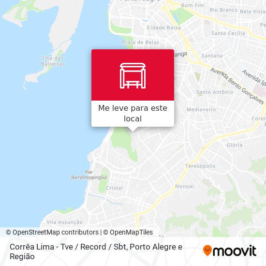 Corrêa Lima - Tve / Record / Sbt mapa