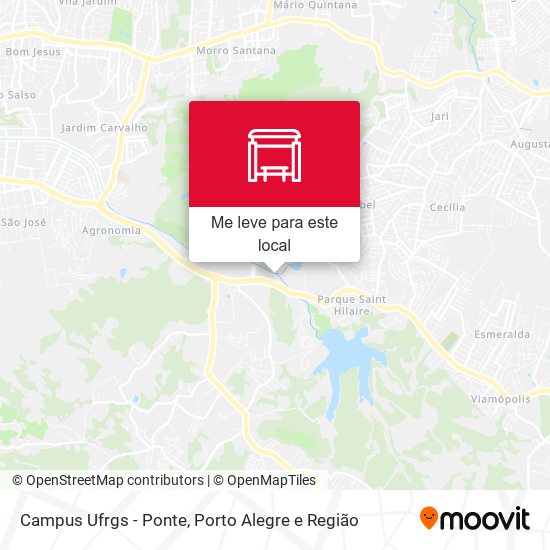 Campus Ufrgs - Ponte mapa