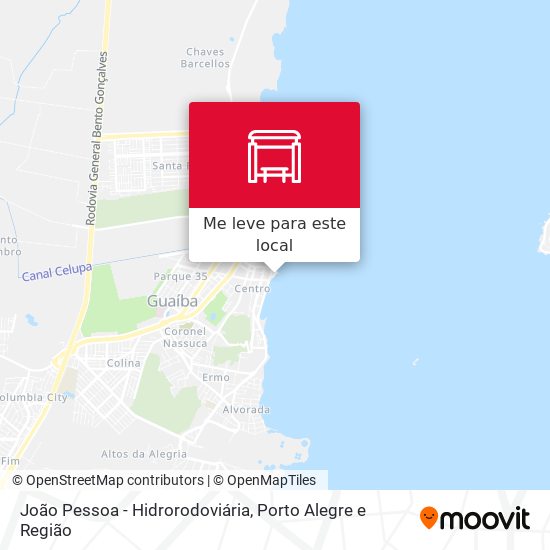 João Pessoa - Hidrorodoviária mapa