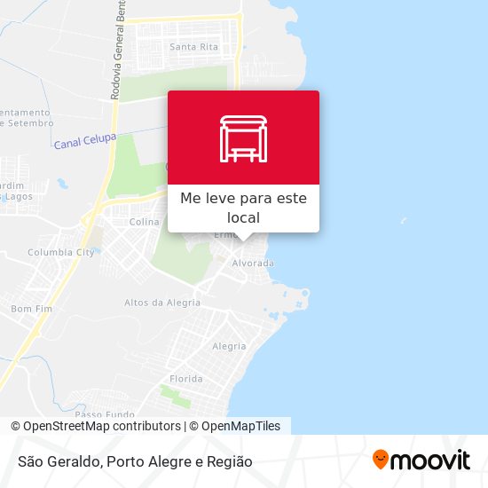 São Geraldo mapa