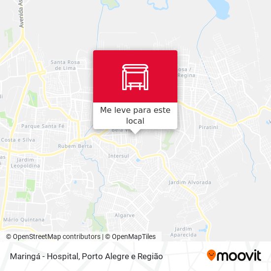 Maringá - Hospital mapa