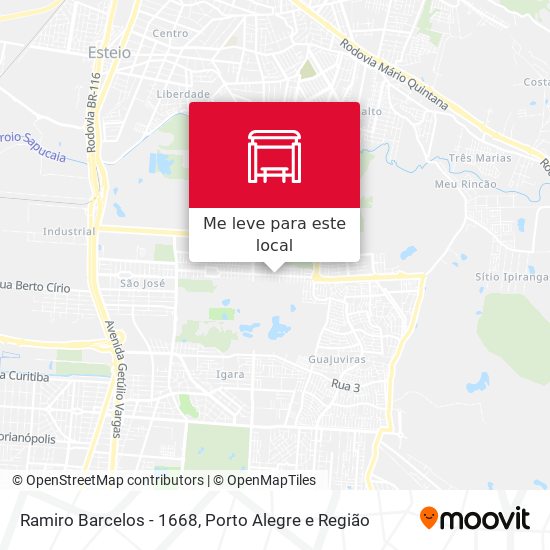 Ramiro Barcelos - 1668 mapa