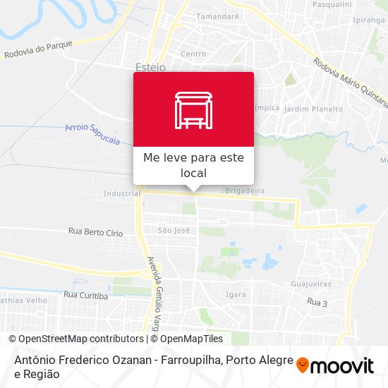 Antônio Frederico Ozanan - Farroupilha mapa