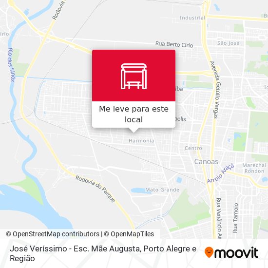 José Veríssimo - Esc. Mãe Augusta mapa