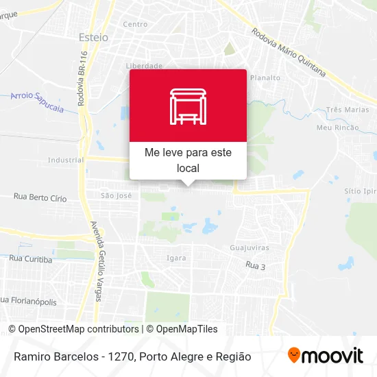 Ramiro Barcelos - 1270 mapa