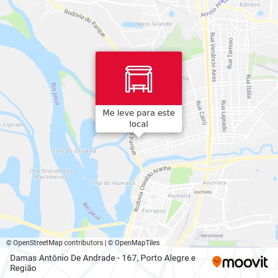 Damas Antônio De Andrade - 167 mapa