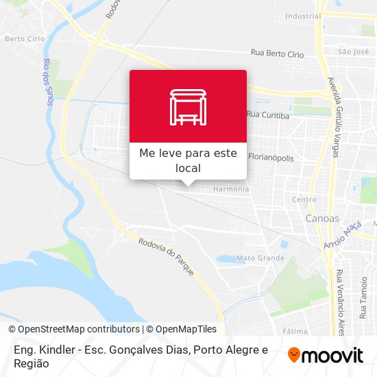 Eng. Kindler - Esc. Gonçalves Dias mapa