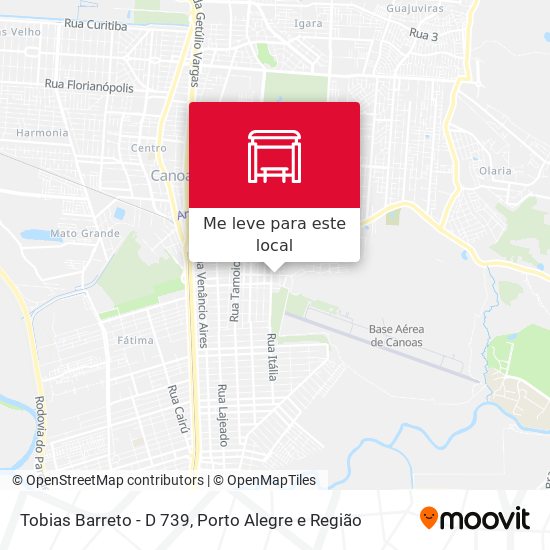 Tobias Barreto - D 739 mapa