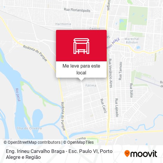 Eng. Irineu Carvalho Braga - Esc. Paulo VI mapa