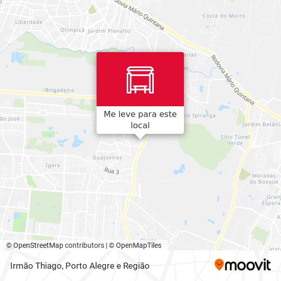 Irmão Thiago mapa
