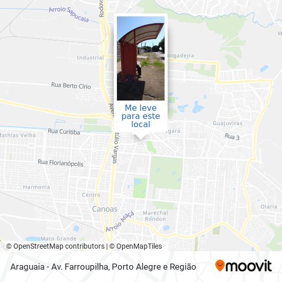 Araguaia - Av. Farroupilha mapa