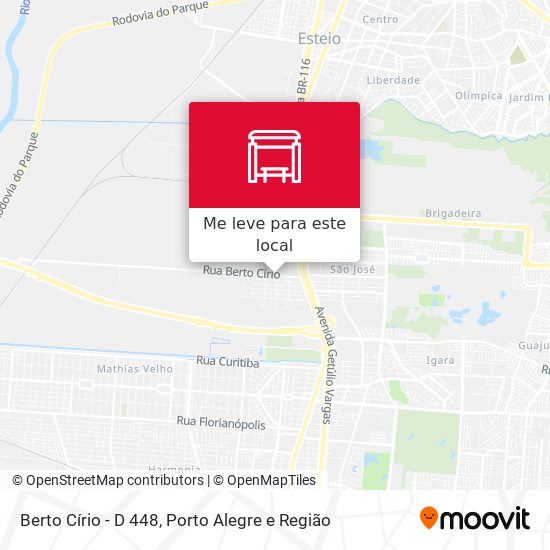 Berto Círio - D 448 mapa