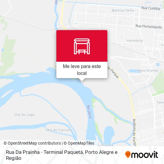 Rua Da Prainha - Terminal Paquetá mapa