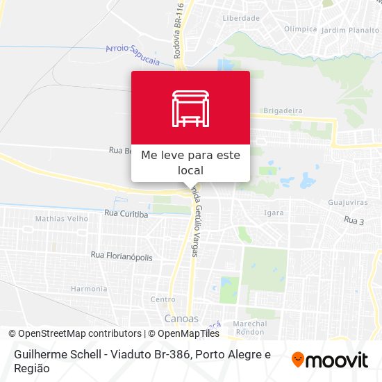 Guilherme Schell - Viaduto Br-386 mapa