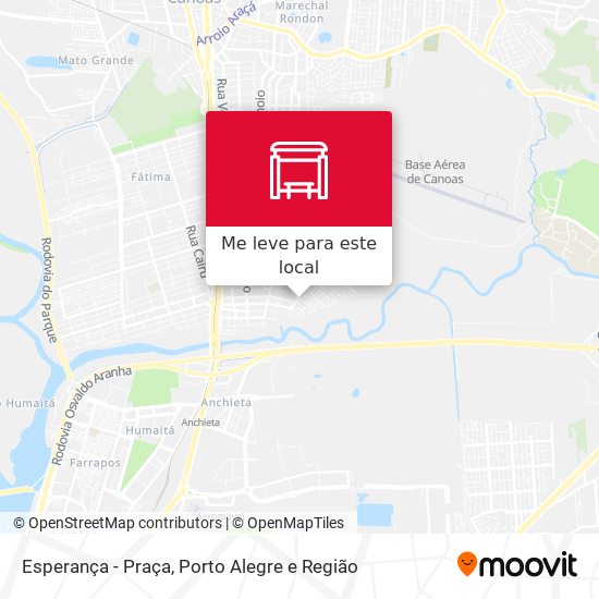 Esperança - Praça mapa