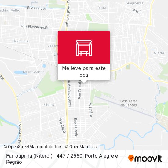 Farroupilha (Niterói) - 447 / 2560 mapa