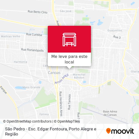 São Pedro - Esc. Edgar Fontoura mapa