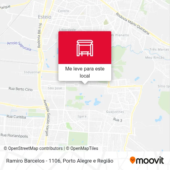 Ramiro Barcelos - 1106 mapa