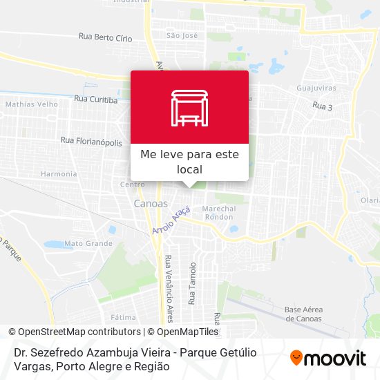 Dr. Sezefredo Azambuja Vieira - Parque Getúlio Vargas mapa