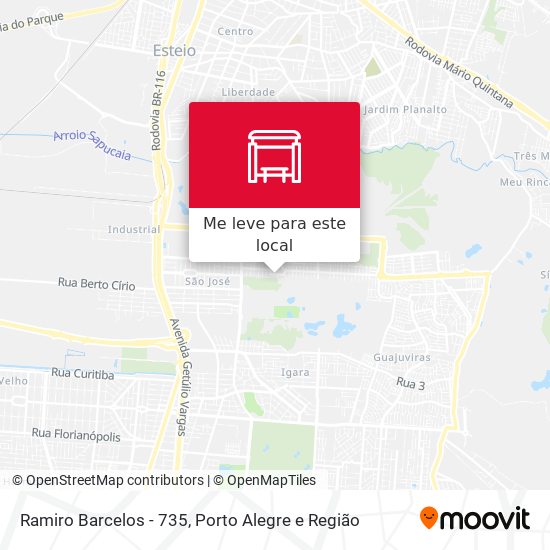 Ramiro Barcelos - 735 mapa