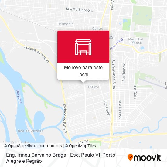 Eng. Irineu Carvalho Braga  - Esc. Paulo VI mapa