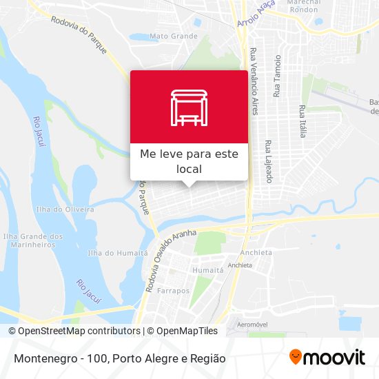 Montenegro - 100 mapa
