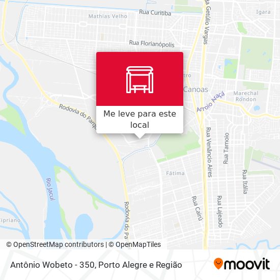 Antônio Wobeto - 350 mapa