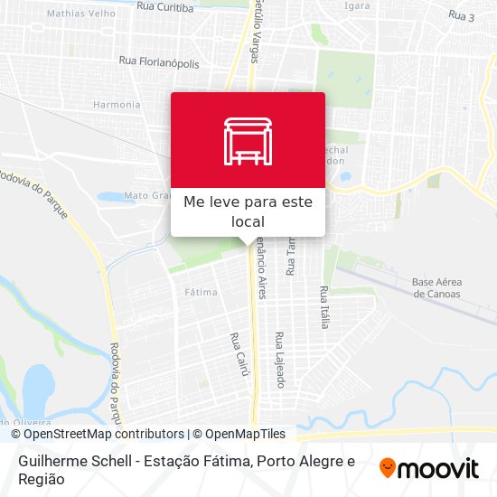 Guilherme Schell - Estação Fátima mapa