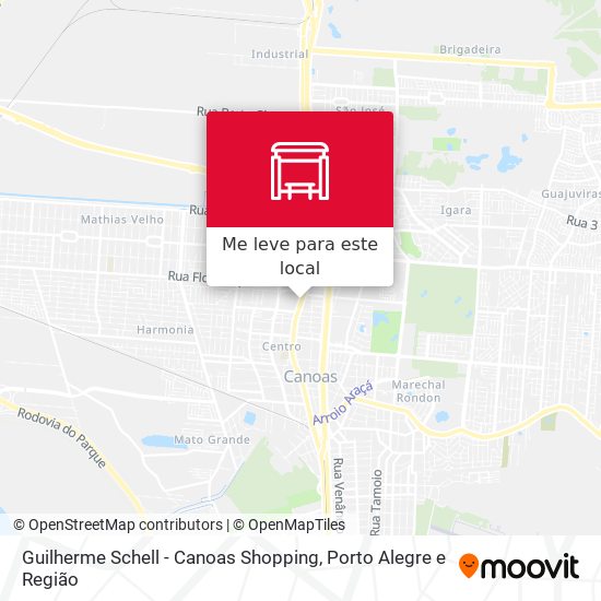 Guilherme Schell - Canoas Shopping mapa