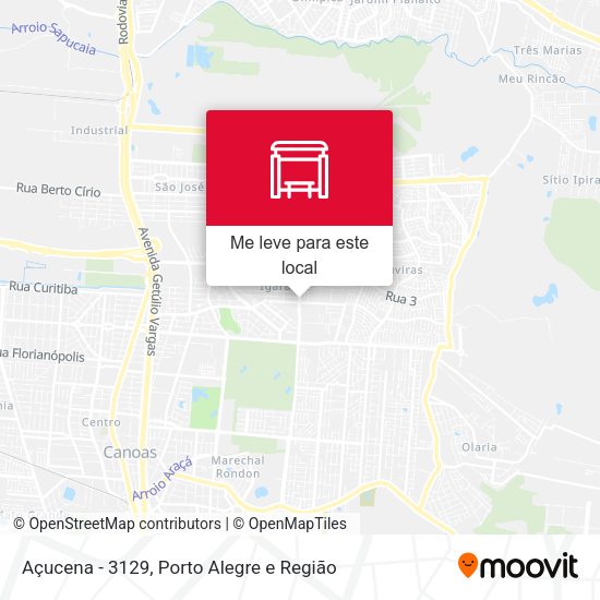 Açucena - 3129 mapa