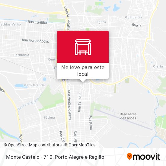 Monte Castelo - 710 mapa