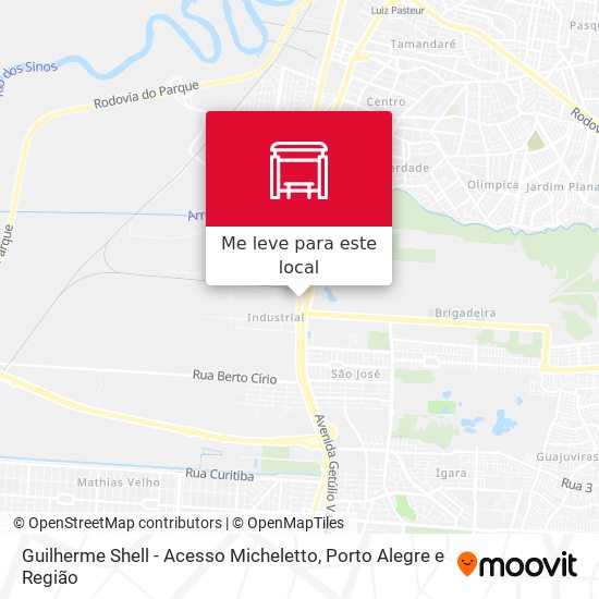 Guilherme Shell - Acesso Micheletto mapa