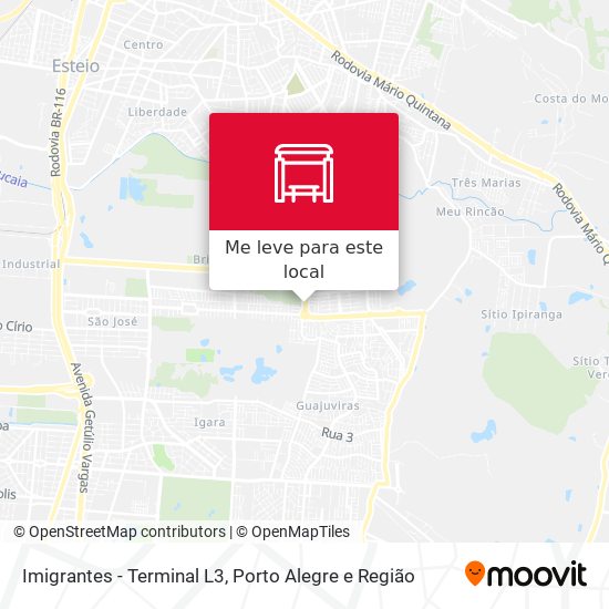 Imigrantes - Terminal L3 mapa