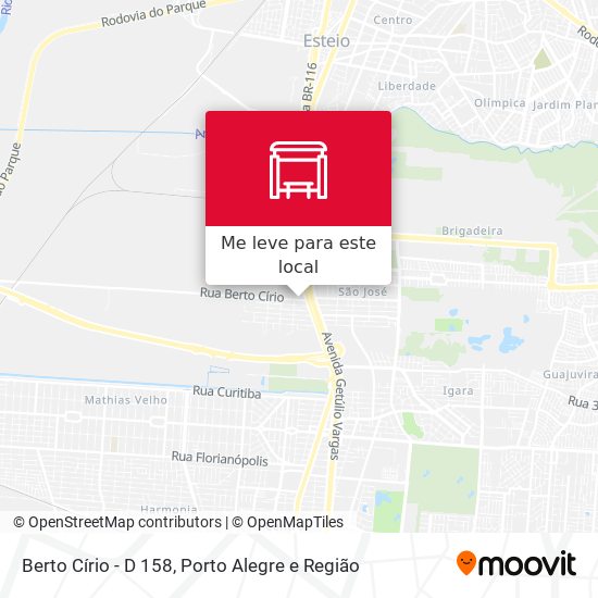Berto Círio - D 158 mapa