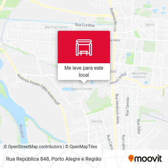 Rua República 848 mapa