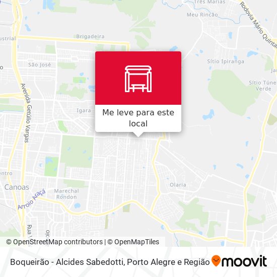 Boqueirão - Alcides Sabedotti mapa