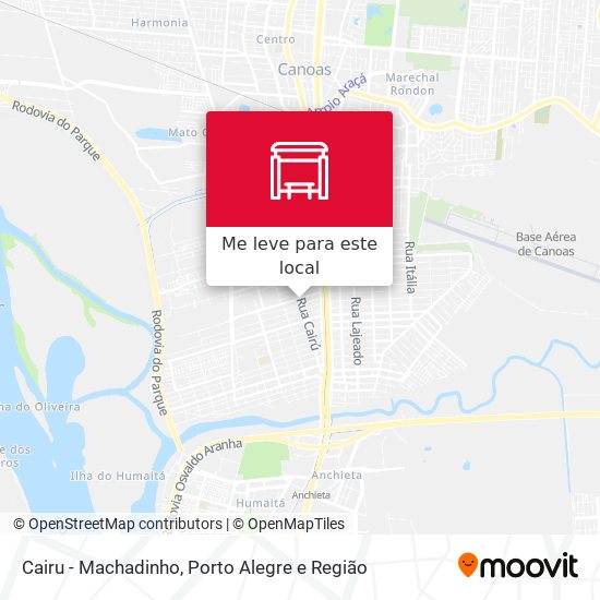 Cairu - Machadinho mapa