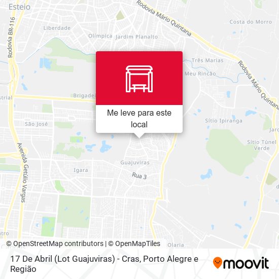 17 De Abril (Lot Guajuviras) - Cras mapa