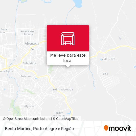 Bento Martins mapa