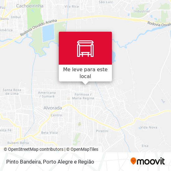 Pinto Bandeira mapa