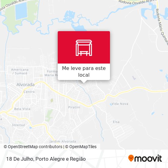 18 De Julho mapa