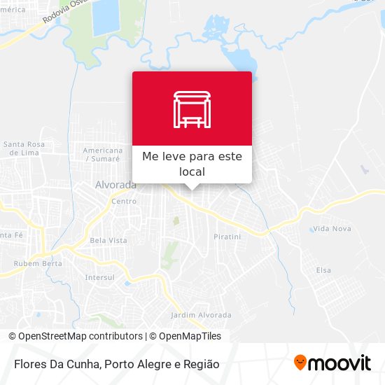 Flores Da Cunha mapa