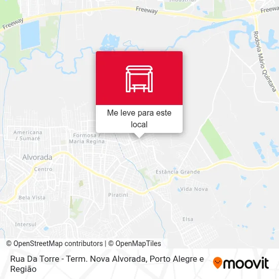 Rua Da Torre - Term. Nova Alvorada mapa