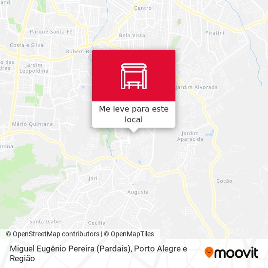 Miguel Eugênio Pereira (Pardais) mapa