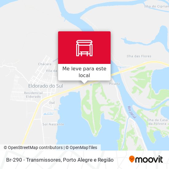 Br-290 - Transmissores mapa