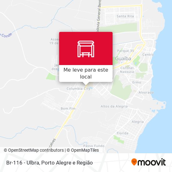 Br-116 - Ulbra mapa