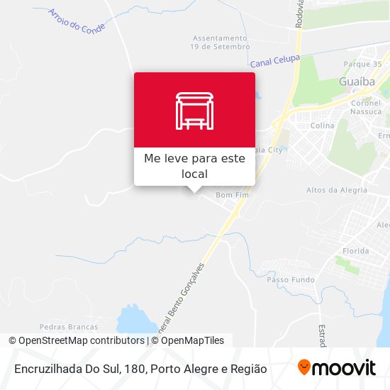 Encruzilhada Do Sul, 180 mapa