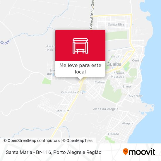 Santa Maria - Br-116 mapa